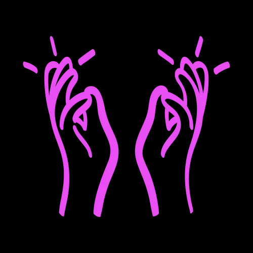 Hands icon labeled “Hands-Free Exploration” — representing Lorals' snug fit that stays in place during oral intimacy, unlike traditional dental dams