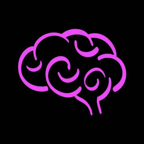 Brain icon suggesting mental clarity and reduced triggers during intimacy when wearing Lorals for Pleasure in opaque styles.