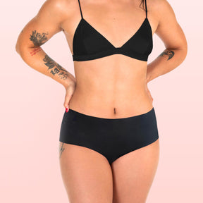 The front side of a woman wearing Lorals for Pleasure Shorties |Shortie